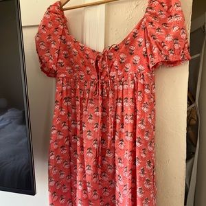 Ciao Lucia mini dress , coral floral print. Size small (but can fit a medium)